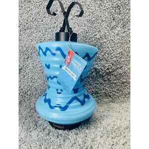 Disneyland 70th Anniversary Tabletop Lantern Lamp Blue Vault Collection New